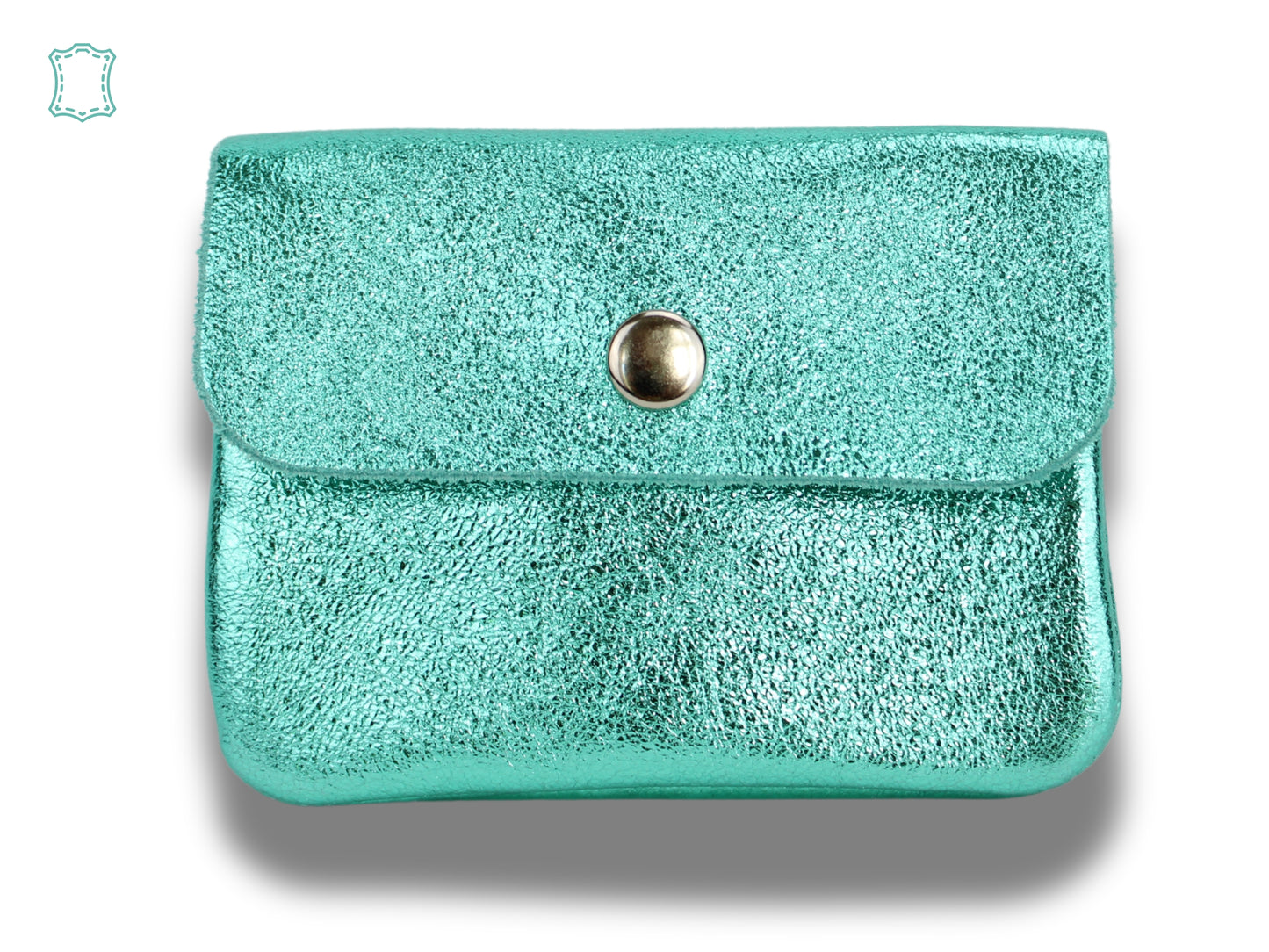 Geldbörse Metallic ECHTES LEDER  MINI 👛