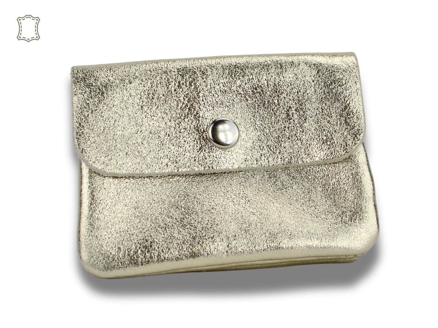 Geldbörse Metallic ECHTES LEDER  MINI 👛