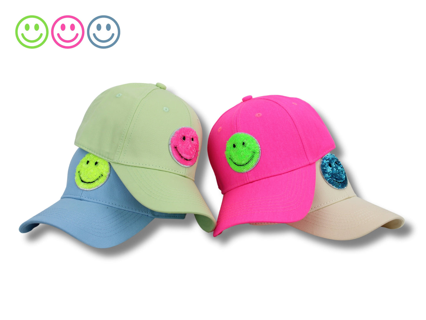 Cap Smiley Baseballcap - Neon Highlights 🧢