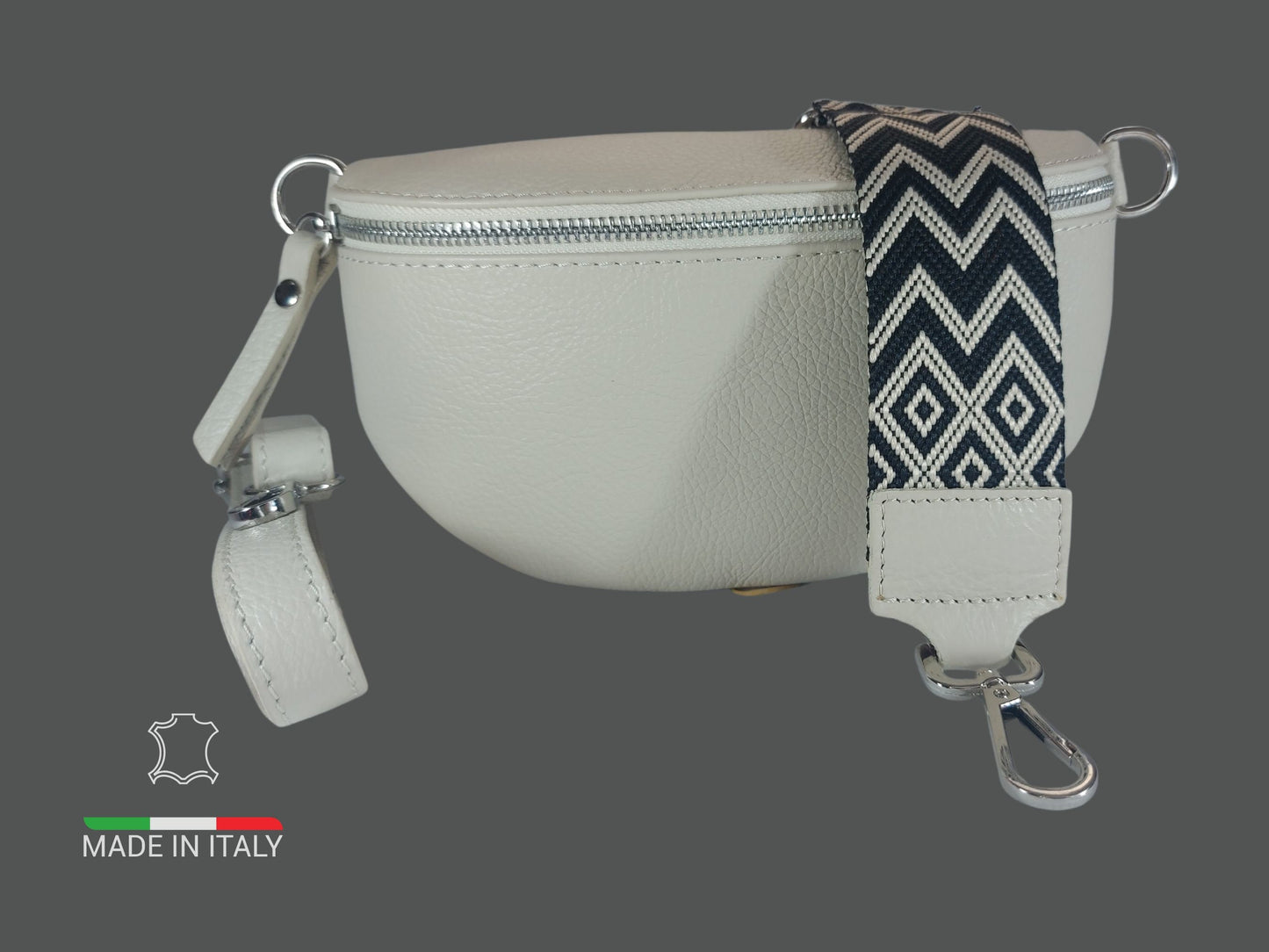 Crossbody Bag Damen, Schone crossbody bags leder Beige mit wechselgurt, ein cross body bag.