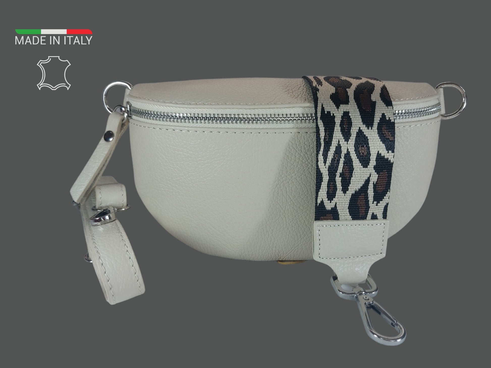 Crossbody Bag Damen, Schone crossbody bags leder Beige mit wechselgurt, ein cross body bag.