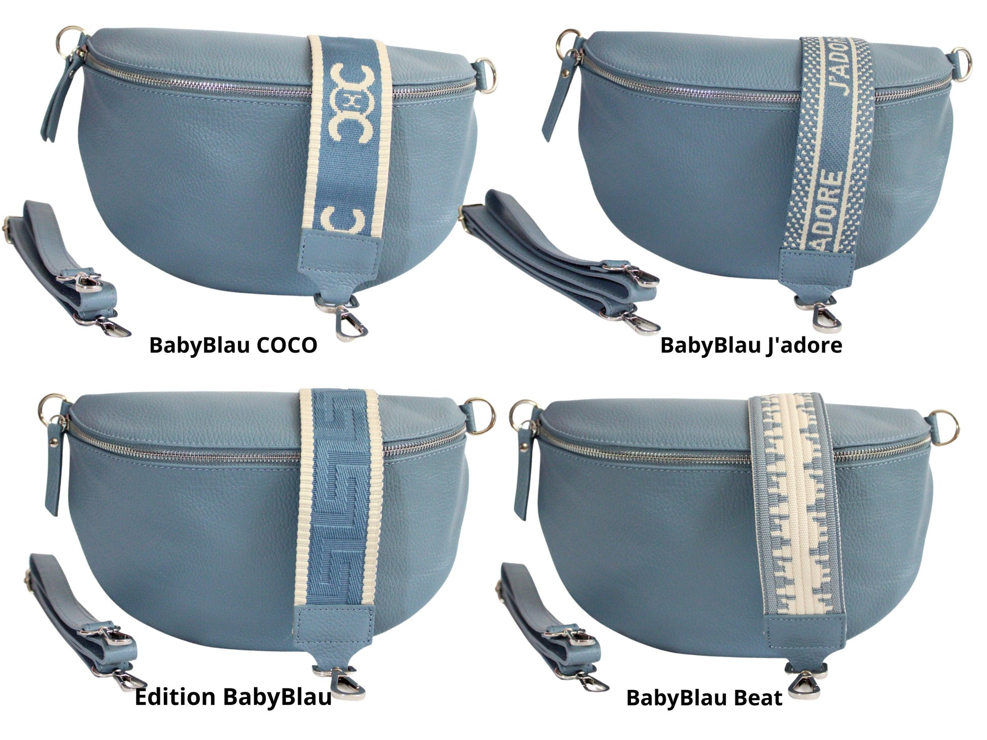 Bauchtasche Echt-leder Rosa Blau Grau Grün, Crossbody Bag Damen XL mit wechselgurt, schöne Bauchtasche, Slingbag Umhängetasche Crossbag